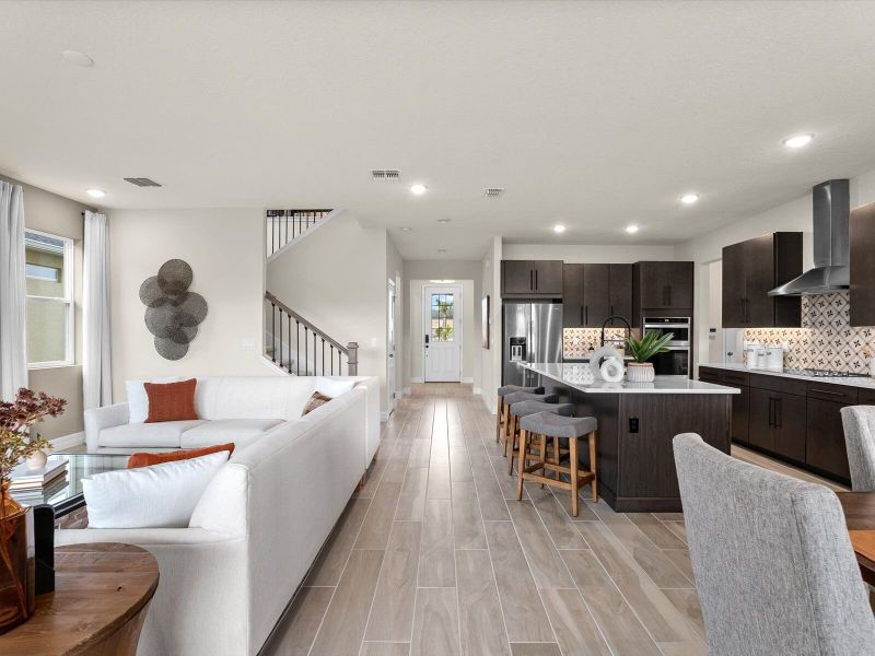 Representative furnished interior of a home built from the Voyageur by Mattamy Homes in Crosswind Ranch, Parrish (Image 8).