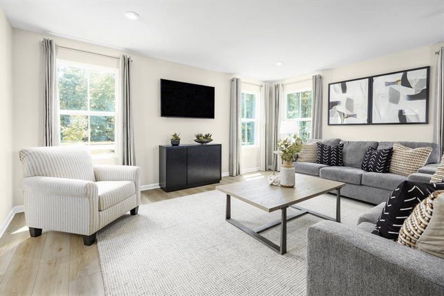 Representative furnished interior of a home built from the Sequoia by Ryan Homes in Laney Farms, Pageland (Image 8).