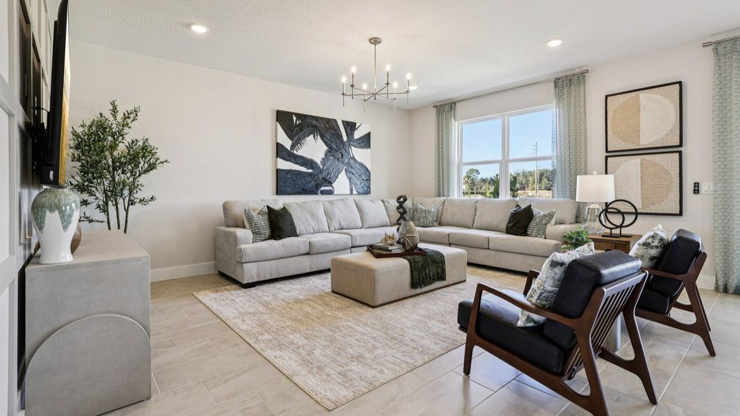 The Mangrove Model Floorplan Living Area by DRB Homes