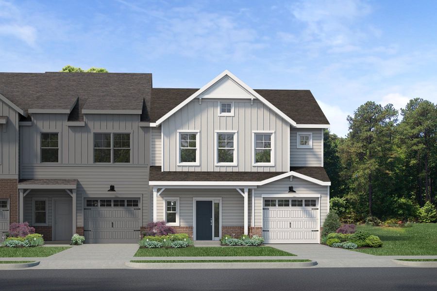 Representative exterior photo of a completed home built from the The Princeton A by Cothran Homes in Holly Ridge, Greenville, SC (Image 2).