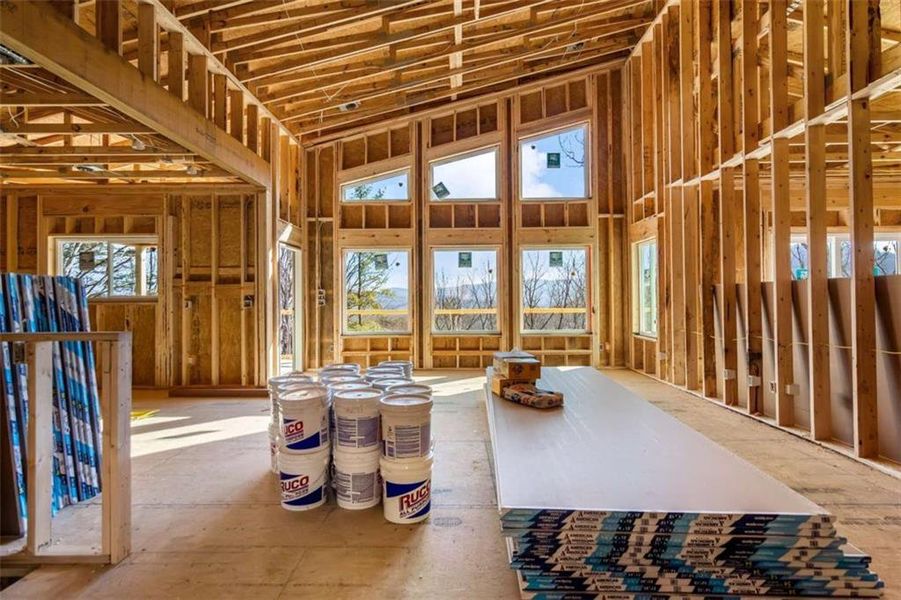 In-progress construction of a new home in , Ellijay, GA (Image 16).