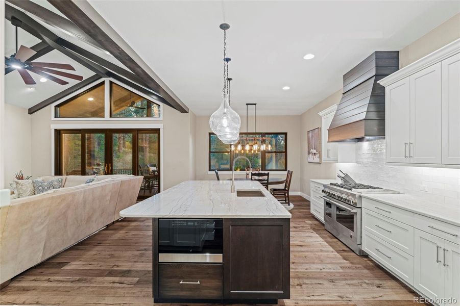Furnished interior view inside a new home in , Larkspur (Image 9).