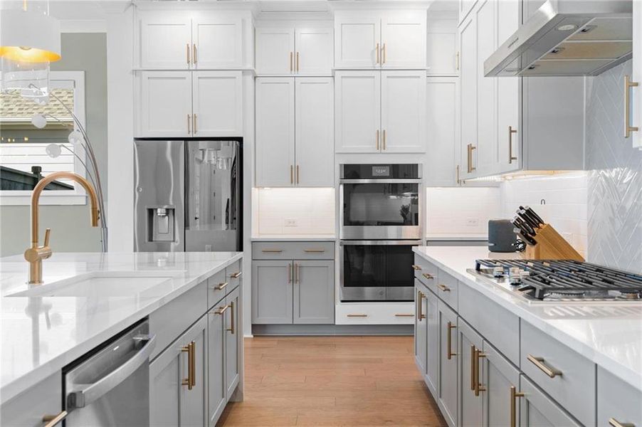 Furnished interior view inside a new home in , Marietta (Image 51).