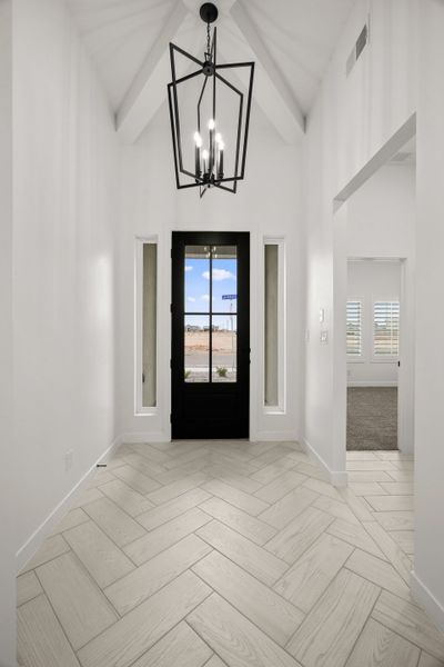 Representative unfurnished interior of a home built from the Torrey Pines by LEH. Homes in Verdancia, El Paso (Image 47).