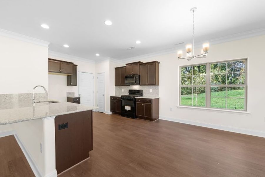 Furnished interior view inside a new home in Miller's Reserve, Winston-Salem (Image 8).