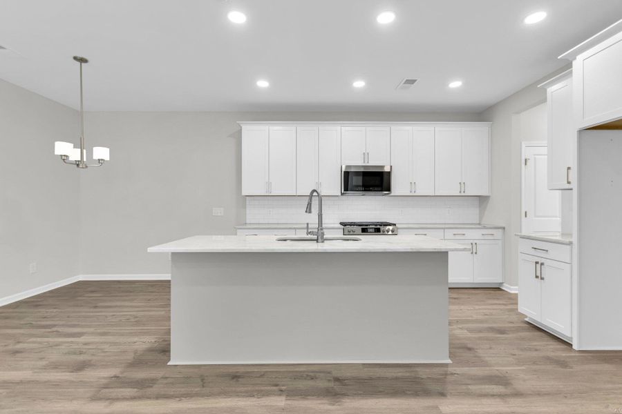 Furnished interior view inside a new home in Sweetgrass Station, Summerville (Image 5).