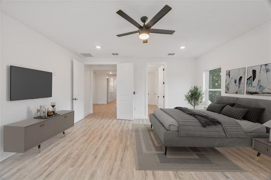 Furnished interior view inside a new home in , Tampa (Image 12). Furnished interior view inside a new home in , Tampa (Image 12).