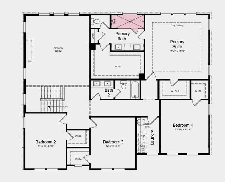 2D floor plan layout of this home in Reserve at Hickory Walk, Kennesaw, GA (Image 3).