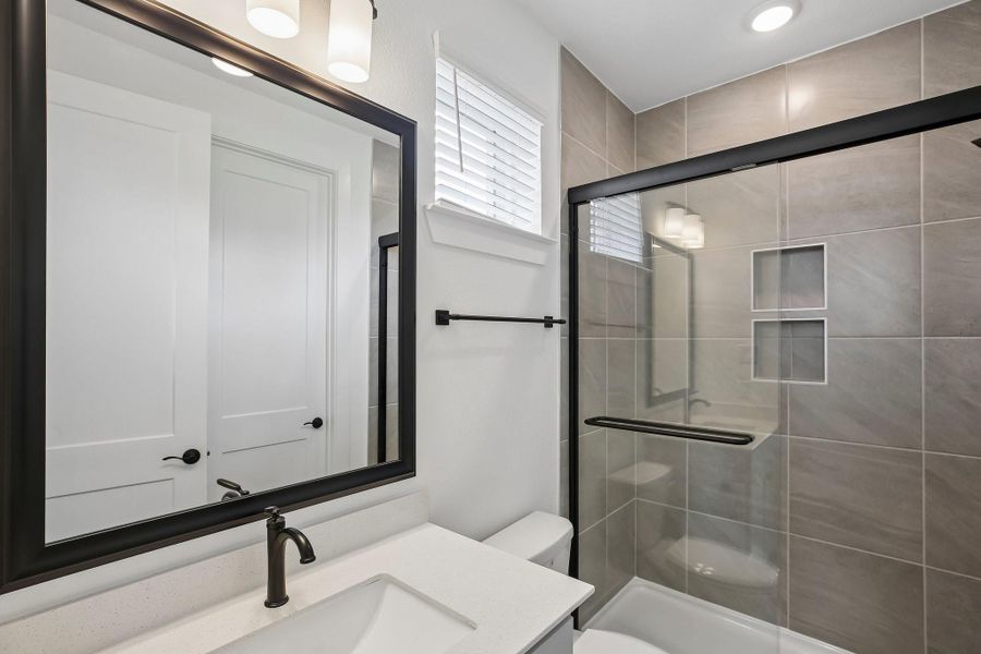 Furnished interior view inside a new home in Riceland 60',65',70', Old River-Winfree (Image 17).