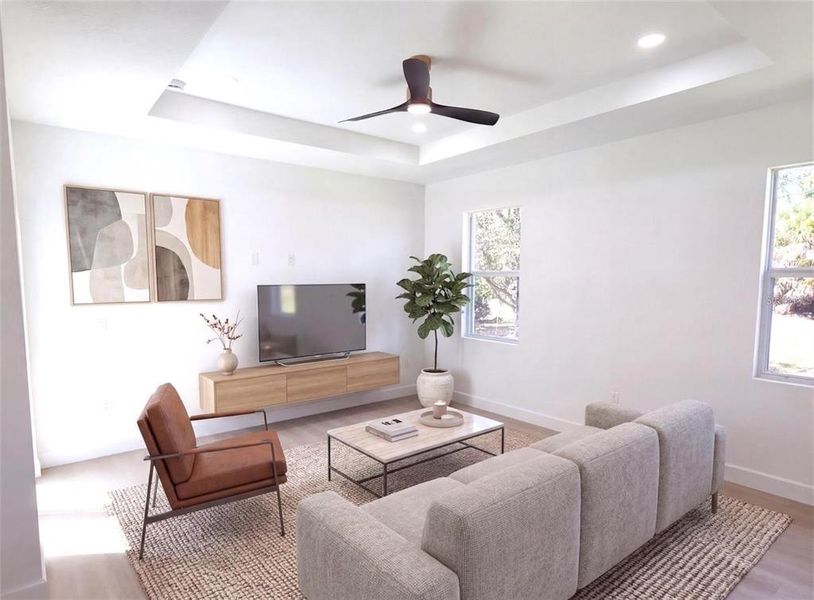 Furnished interior view inside a new home in , North Port (Image 3).