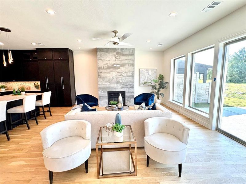 Furnished interior view inside a new home in , Heath (Image 6).