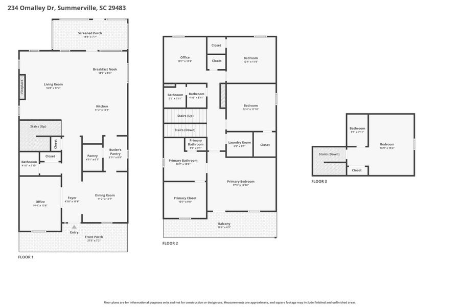 2D floor plan layout of this home in , Summerville, SC (Image 5).
