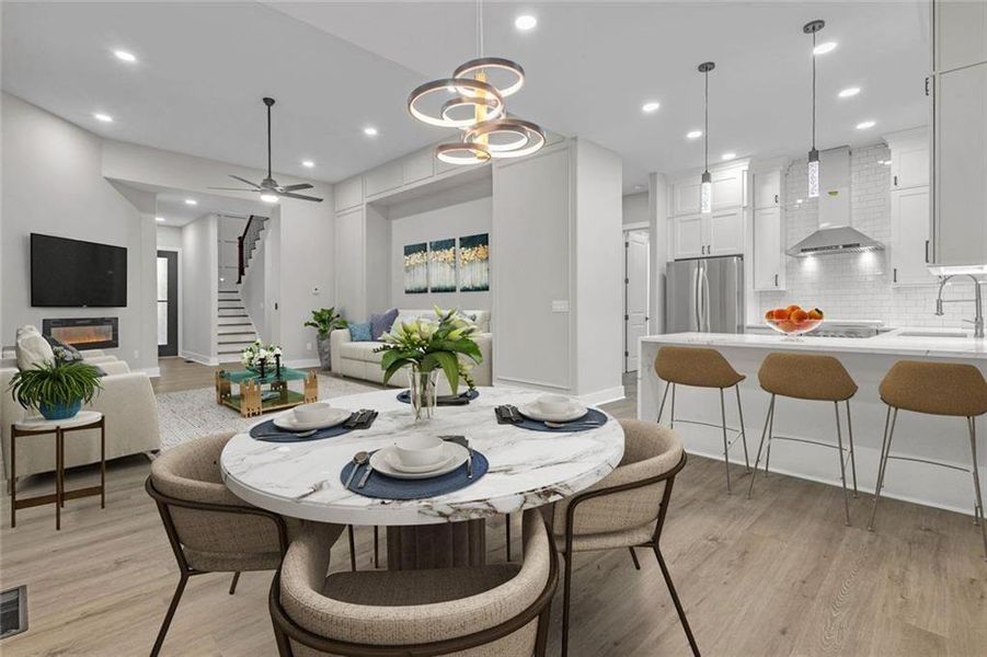 Furnished interior view inside a new home in , Fairburn (Image 10).