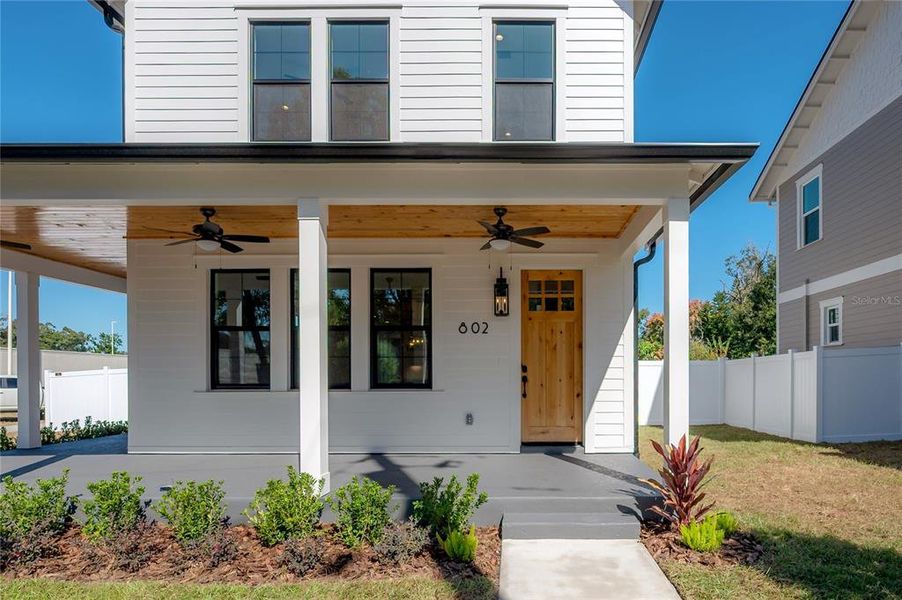 Exterior details and patio area of a home in , Tampa (Image 2). Exterior details and patio area of a home in , Tampa (Image 2).