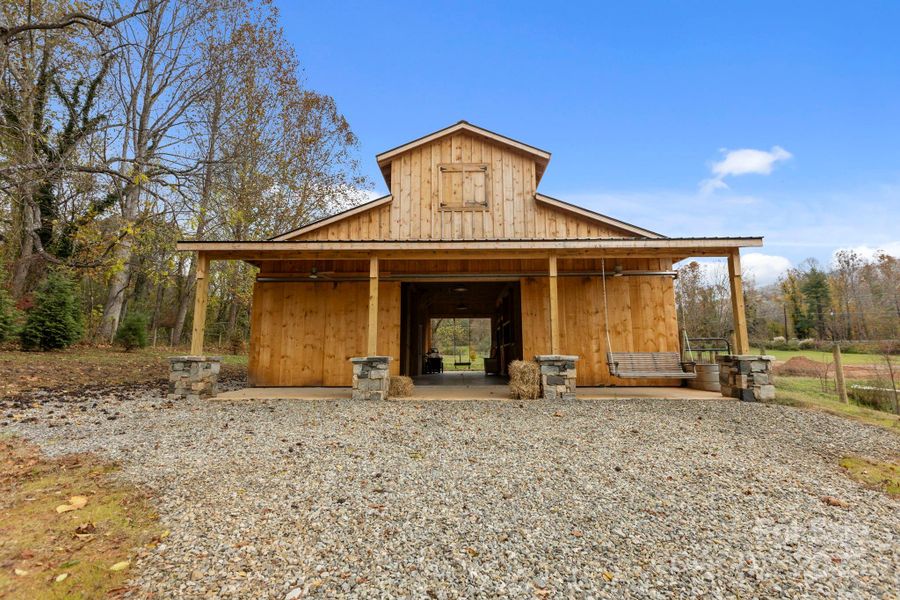 Brand New Two Stall Barn with Tacking Room and Hayloft