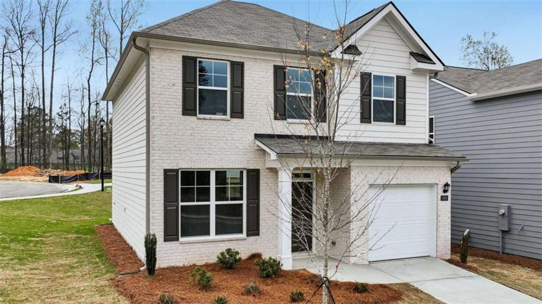 Front exterior of a new home in Sherwood Manor, College Park, GA, highlighting curb appeal (Image 22).