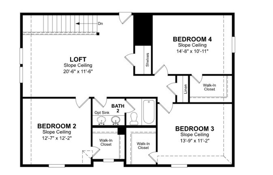 2D floor plan layout of this home in Morgan Meadows, San Antonio, TX (Image 2). 2D floor plan layout of this home in Morgan Meadows, San Antonio, TX (Image 2).