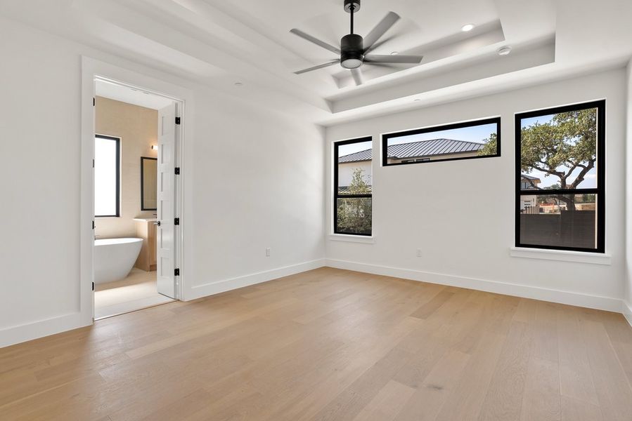 Spacious, unfurnished interior of a new home in Milky Way at River Place, Austin (Image 18).