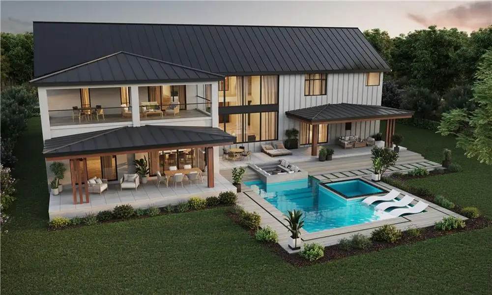 Exterior details and patio area of a home in , Buford (Image 3).