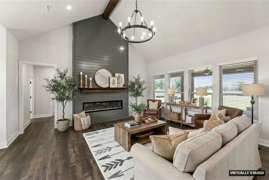 Furnished interior view inside a new home in , Azle (Image 9).