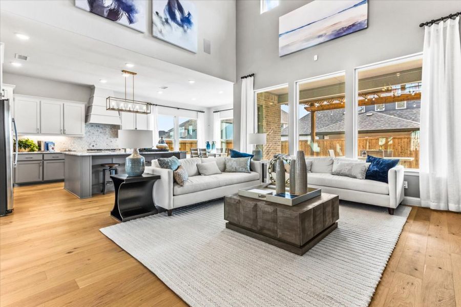 Furnished interior view inside a new home in Nelson Lake, Rockwall (Image 3).