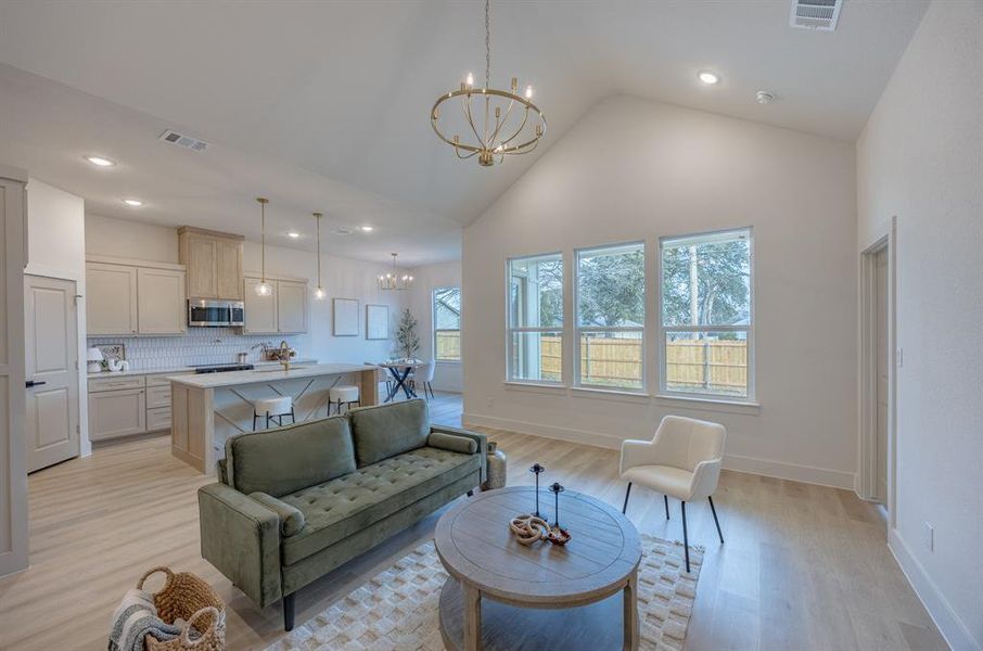 Furnished interior view inside a new home in , Fort Worth (Image 4). Furnished interior view inside a new home in , Fort Worth (Image 4).