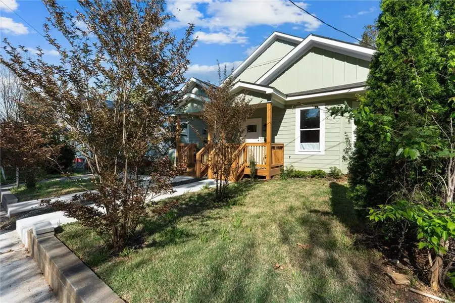 Exterior details and patio area of a home in , Atlanta (Image 28).