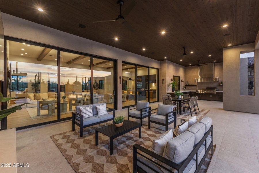 Massive covered patio