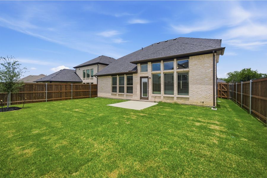 Exterior details and patio area of a home in La Terra, Celina (Image 21). Exterior details and patio area of a home in La Terra, Celina (Image 21).