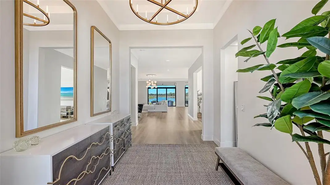 Furnished interior view inside a new home in , Sarasota (Image 47).