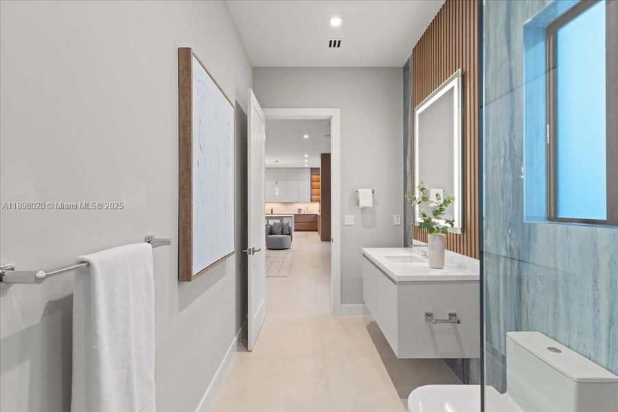 Furnished interior view inside a new home in , Miami (Image 38). Furnished interior view inside a new home in , Miami (Image 38).