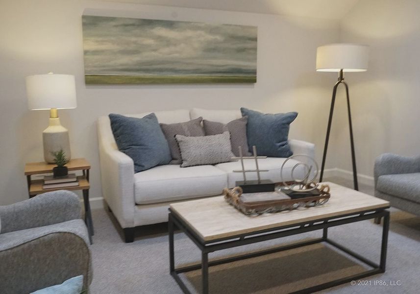 Representative furnished interior of a home built from the Kingston by Epcon Communities in The Courtyards at Oak Grove, Durham (Image 15).