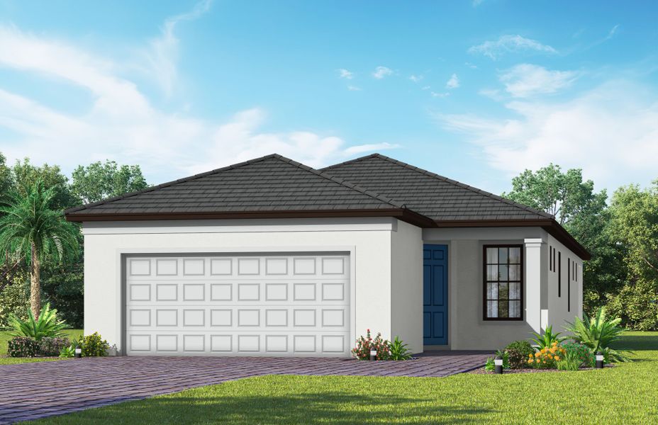 Representative exterior photo of a completed home built from the Contour by Del Webb in Del Webb Naples, Ave Maria, FL (Image 25).