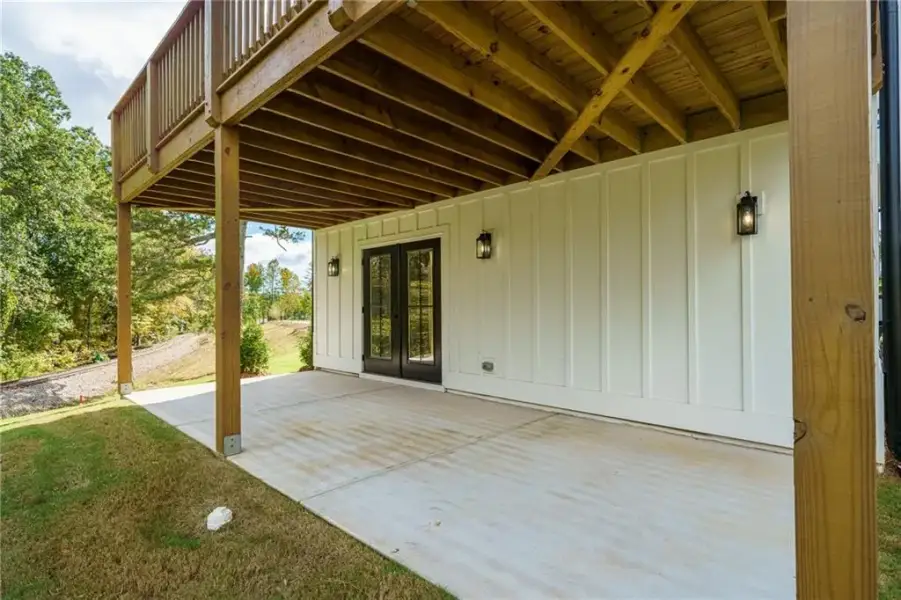Exterior details and patio area of a home in , Ball Ground (Image 32).