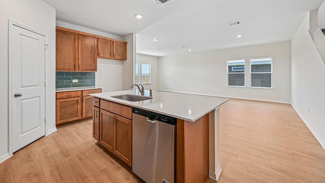 Furnished interior view inside a new home in Carillon, Manor (Image 4).