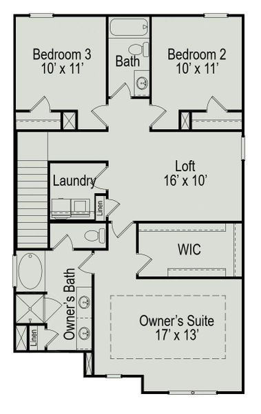 2D floor plan layout of this home in Enclave at Willis, Willis, TX (Image 3). 2D floor plan layout of this home in Enclave at Willis, Willis, TX (Image 3).