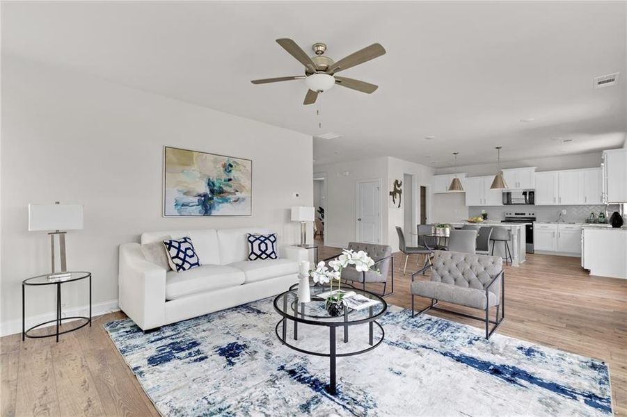 Furnished interior view inside a new home in , Buford (Image 4).