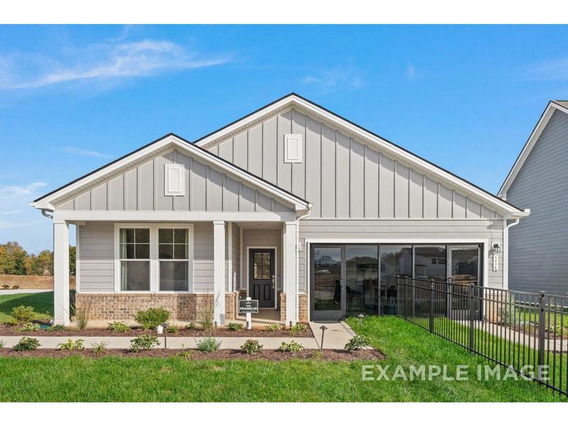 Front exterior of a new home in Sage Farms, White House, TN, highlighting curb appeal (Image 1). Front exterior of a new home in Sage Farms, White House, TN, highlighting curb appeal (Image 1).