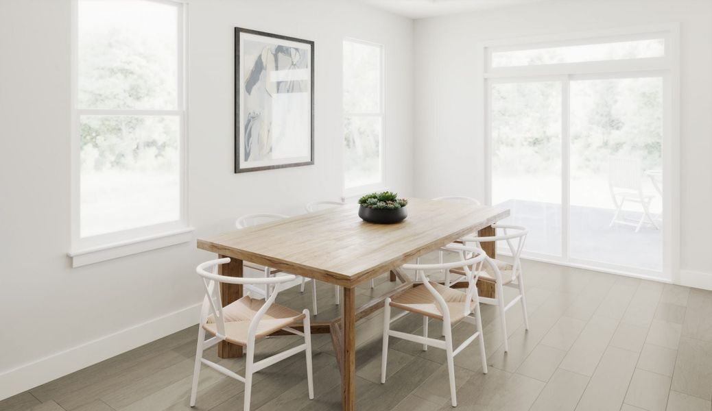 Representative furnished interior of a home built from the Morgan by Fischer Homes in Easton Park, Dallas (Image 6).