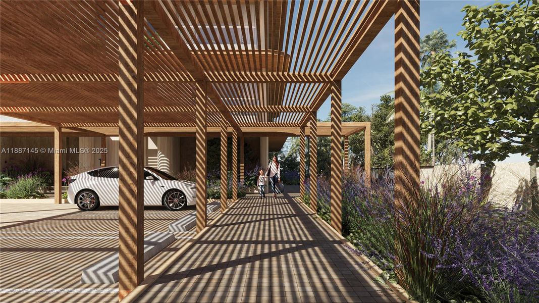 Exterior details and patio area of a home in , Miami (Image 22). Exterior details and patio area of a home in , Miami (Image 22).