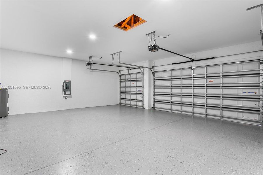 Spacious 3-car garage offers ample room for vehicles, storage, and all your Florida lifestyle toys. Spacious 3-car garage offers ample room for vehicles, storage, and all your Florida lifestyle toys.