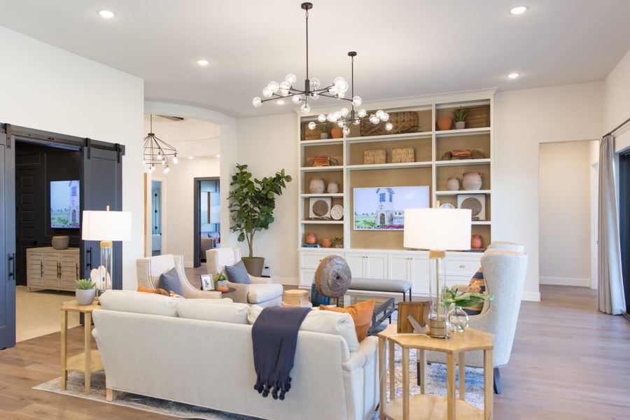 Representative furnished interior of a home built from the 6011 by Tradition Homes in Mustang Lakes, McKinney (Image 10).