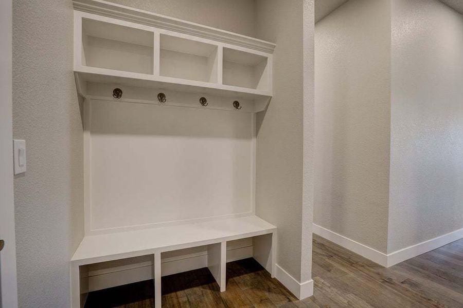 Mudroom - Not Actual Home - Finishes May Vary