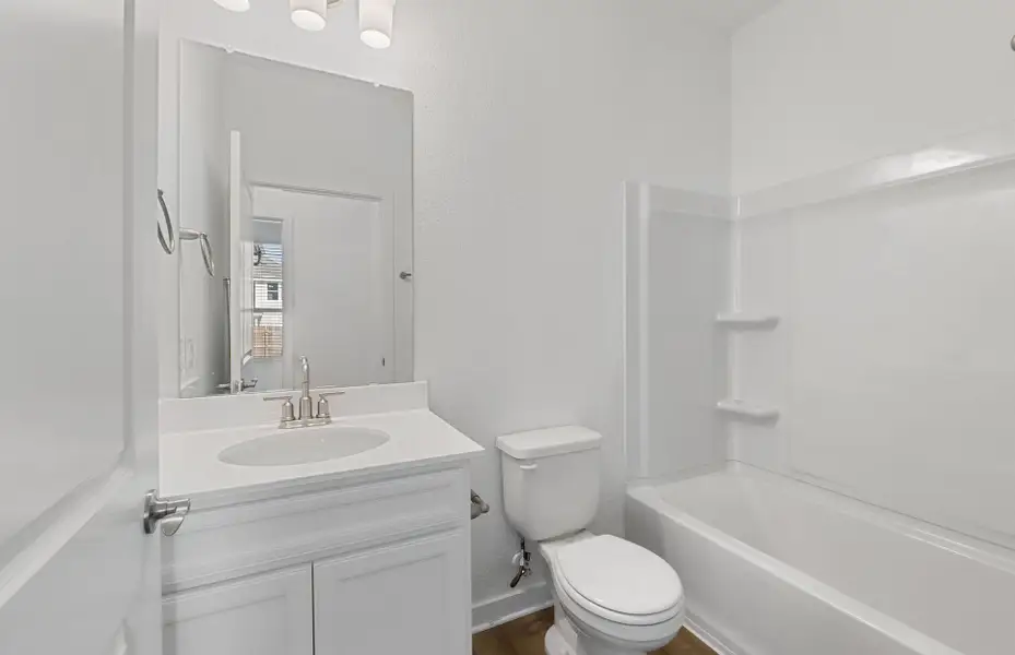 Furnished interior view inside a new home in Santa Rita Ranch, Liberty Hill (Image 10). Furnished interior view inside a new home in Santa Rita Ranch, Liberty Hill (Image 10).