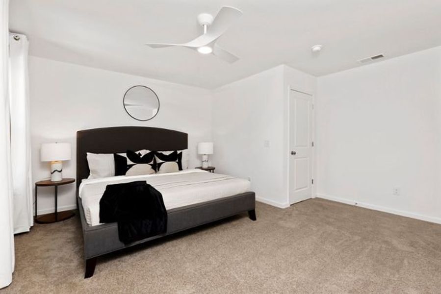 Representative furnished interior of a home built from the Alexandria TH by True Homes in Covington Ridge Townhomes, Thomasville (Image 12).