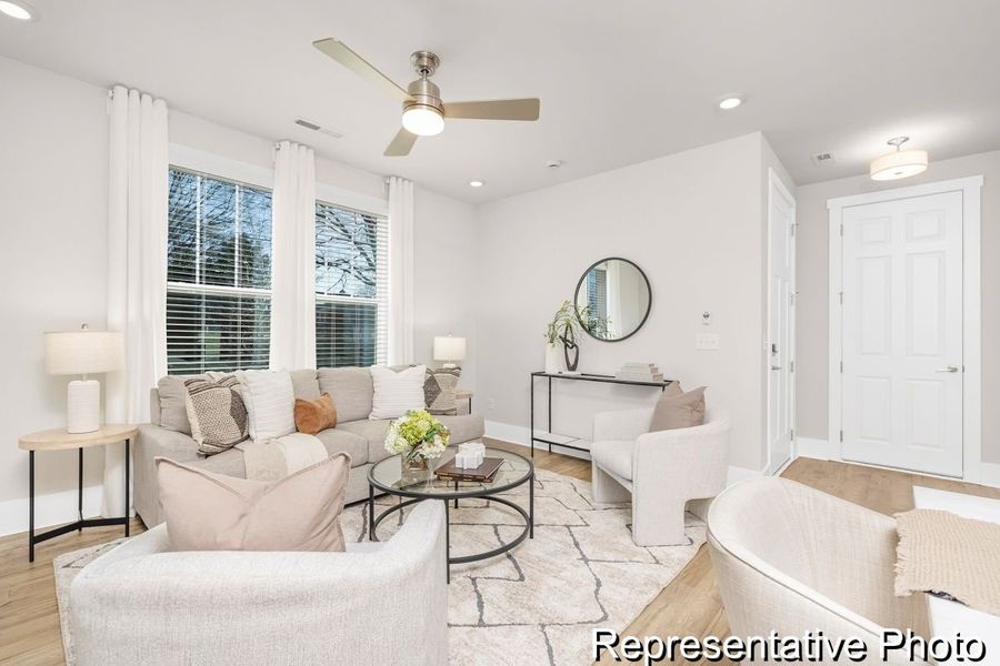 Furnished interior view inside a new home in Colvin Park, Rock Hill (Image 9). Furnished interior view inside a new home in Colvin Park, Rock Hill (Image 9).