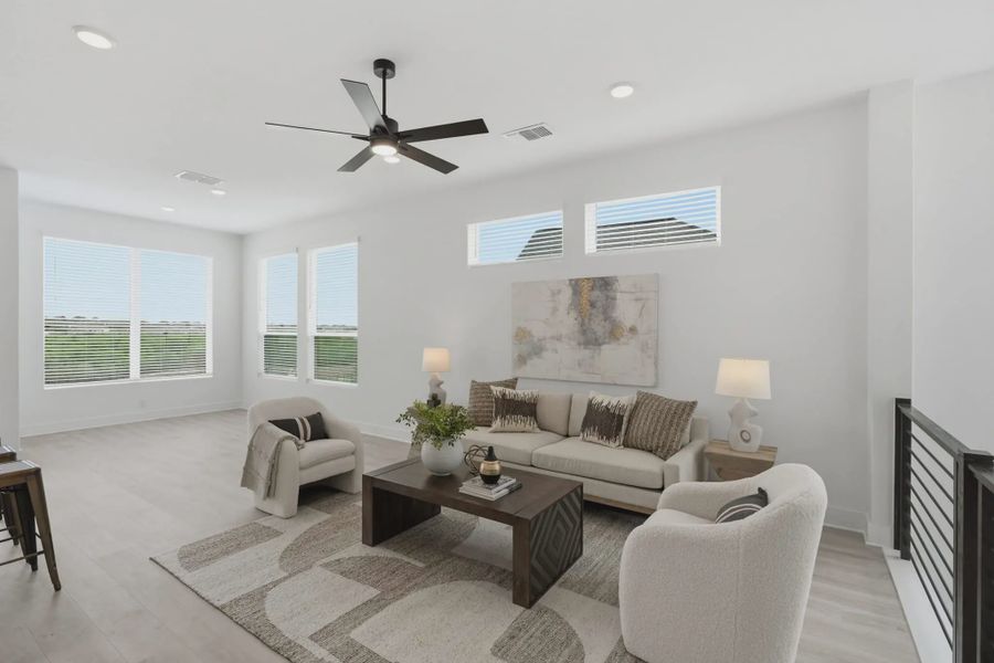 Furnished interior view inside a new home in Rose Hill, San Antonio (Image 4).