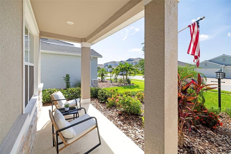 Exterior details and patio area of a home in Star Farms at Lakewood Ranch, Bradenton (Image 29). Exterior details and patio area of a home in Star Farms at Lakewood Ranch, Bradenton (Image 29).