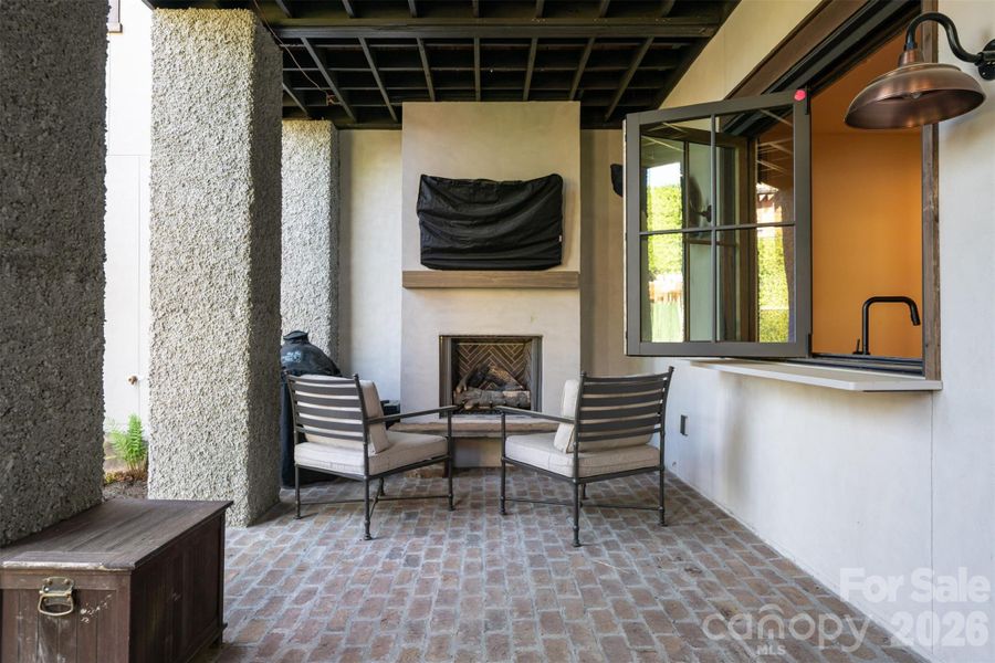 Exterior details and patio area of a home in , Black Mountain (Image 3).