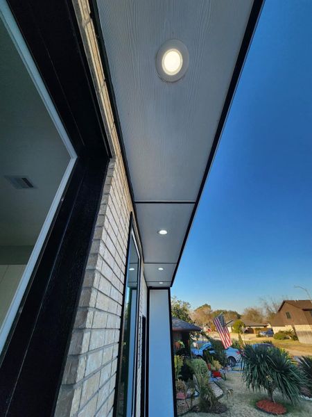 Exterior details and patio area of a home in , Houston (Image 26).